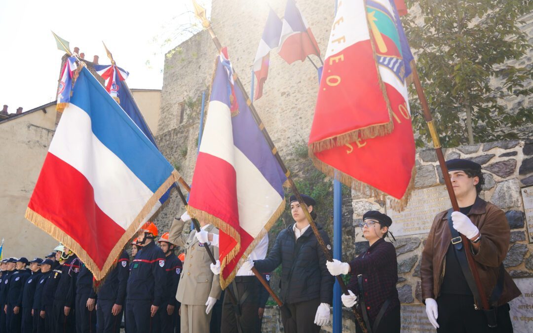 Lauréats du CNRD lors de la cérémonie commémorative du 8 mai